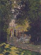 Claude Monet Parisians in Parc Monceau painting